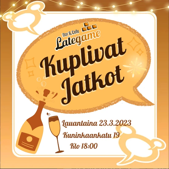 LateGamen lauantain jatkojen mainos